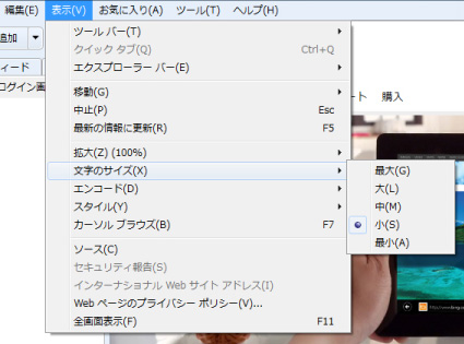 Internet Explorer 9 画面シャッター